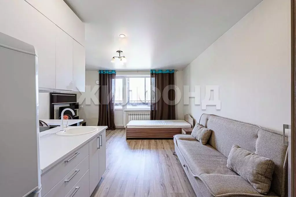 Студия Новосибирская область, Новосибирск ул. Писарева, 125 (28.4 м) - Фото 1