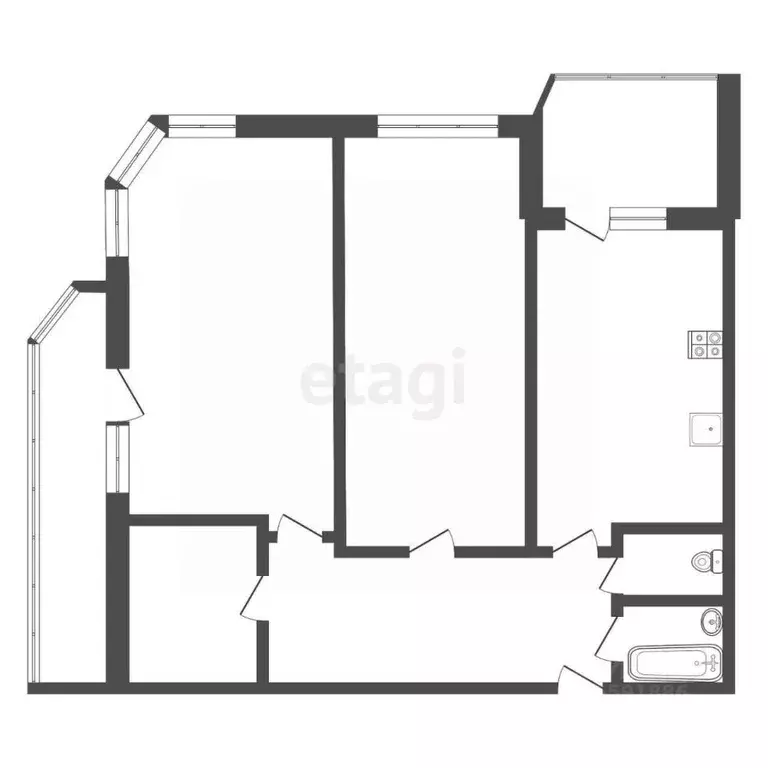 2-к кв. Тульская область, Тула просп. Ленина, 112 (61.5 м) - Фото 2