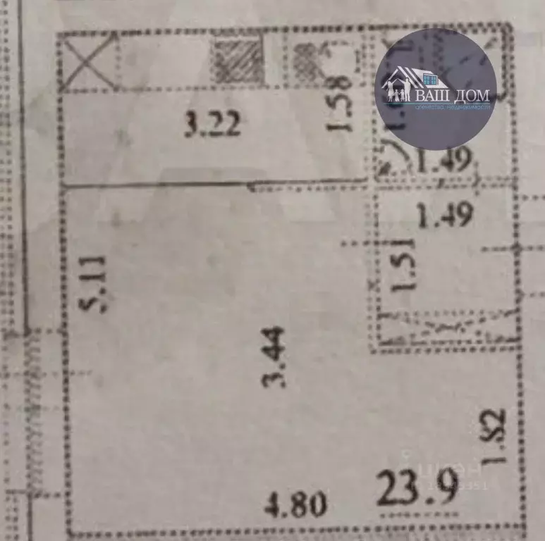 Студия Архангельская область, Северодвинск Полярная ул., 37 (23.0 м) - Фото 0