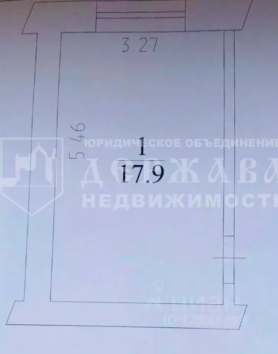 Студия Кемеровская область, Кемерово Спортивная ул., 34А (20.9 м) - Фото 1