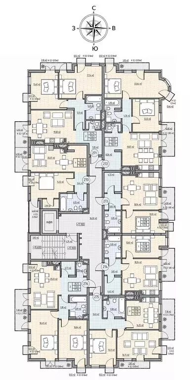 1-комнатная квартира: Калининград, проспект Калинина, 111 (52.5 м) - Фото 2