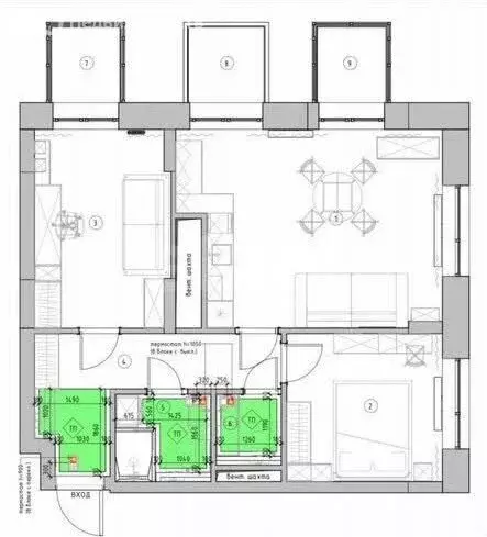 3-комнатная квартира: Казань, улица Шаляпина, 32 (66 м) - Фото 1