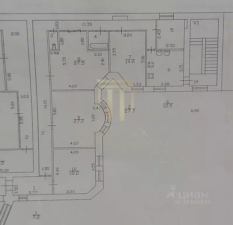 Комната Санкт-Петербург 5-я Васильевского острова линия, 62/10 (27.0 ... - Фото 2