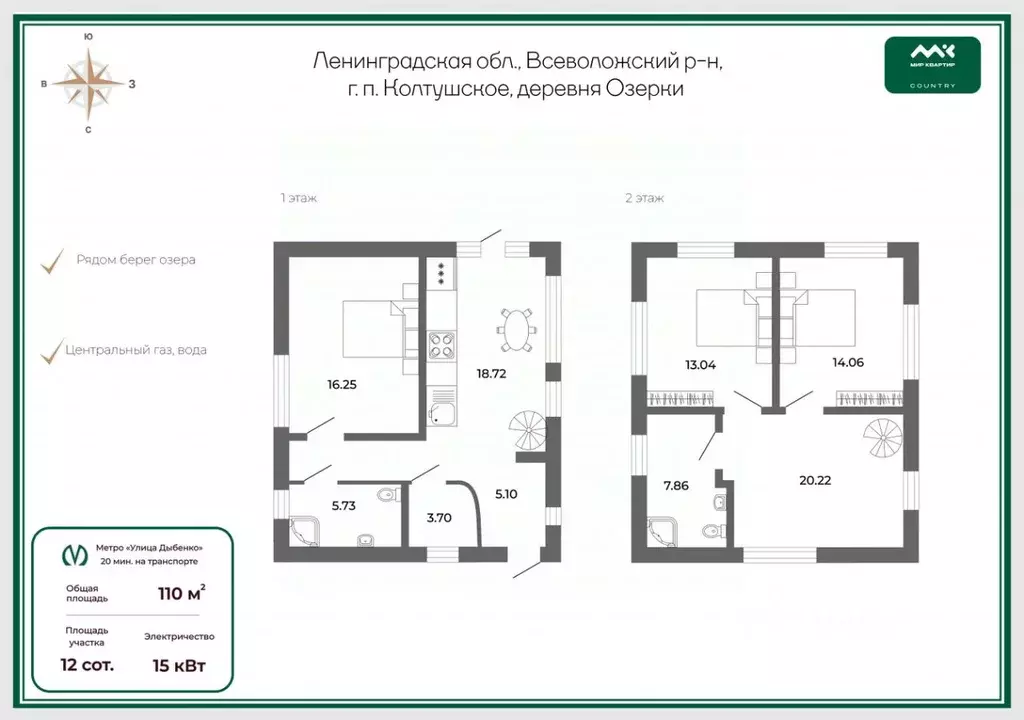 Дом в Ленинградская область, Всеволожский район, Колтушское городское ... - Фото 1