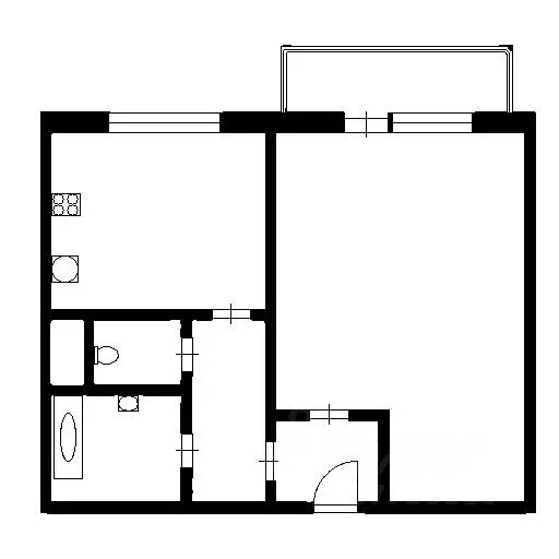 1-к кв. Воронежская область, Воронеж ул. Владимира Невского, 53 (38.0 ... - Фото 2