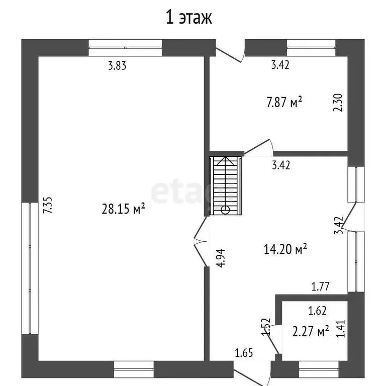Дом в Урожайновское сельское поселение, СТ Эдельвейс (80 м) - Фото 2