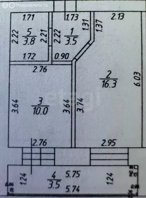 1-комнатная квартира: Казань, проезд Созидателей, 12 (37 м) - Фото 1