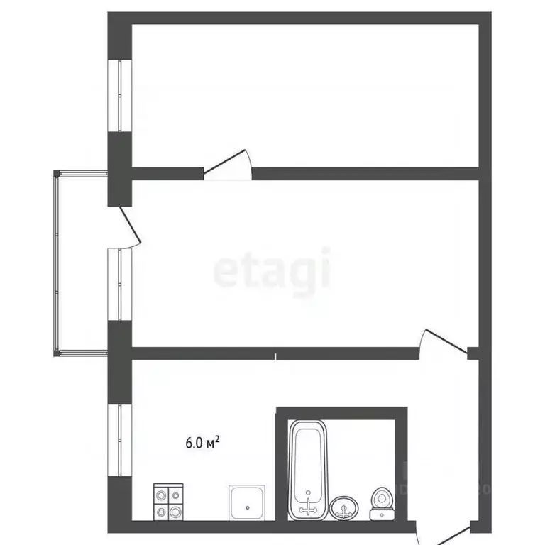 2-к кв. Ярославская область, Данилов ул. Володарского, 76 (43.3 м) - Фото 2