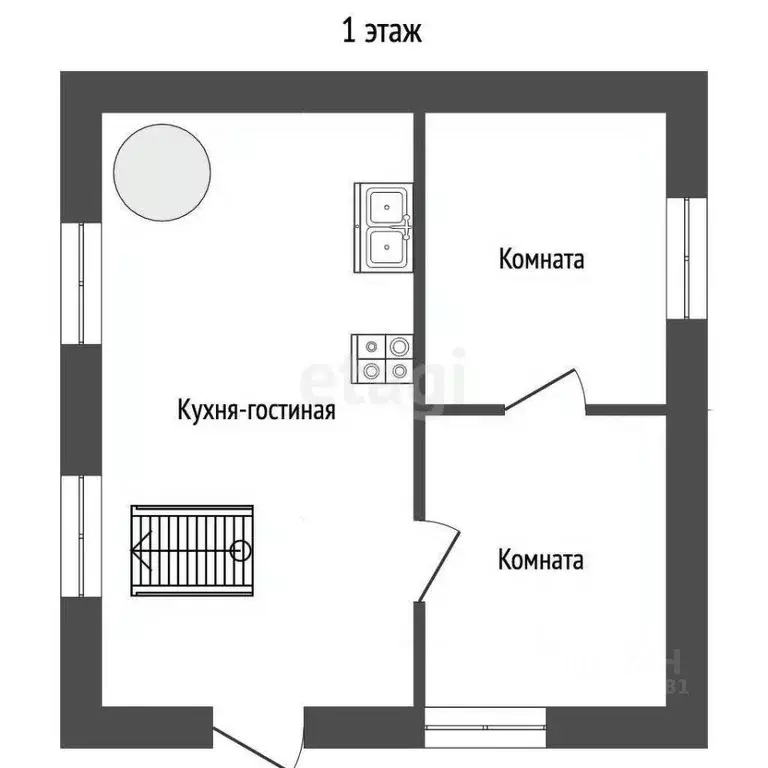 Дом в Ростовская область, Ростов-на-Дону 2-й Образный пер. (84 м) - Фото 1