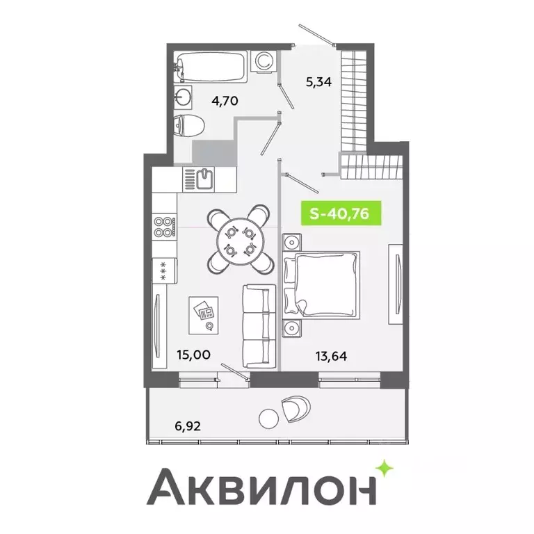 2-к кв. Ленинградская область, Всеволожский район, Заневское городское ... - Фото 0