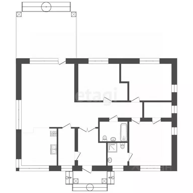 Дом в Тюменская область, Тюменский муниципальный округ, д. ... - Фото 2