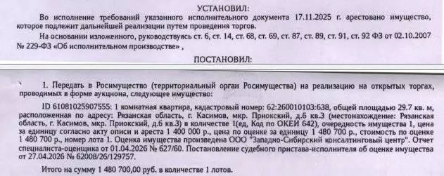 Свободной планировки кв. Рязанская область, Касимов Приокский мкр, 6 ... - Фото 2