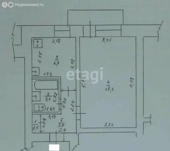 1-комнатная квартира: Горно-Алтайск, Коммунистический проспект, 82 (32 ... - Фото 2