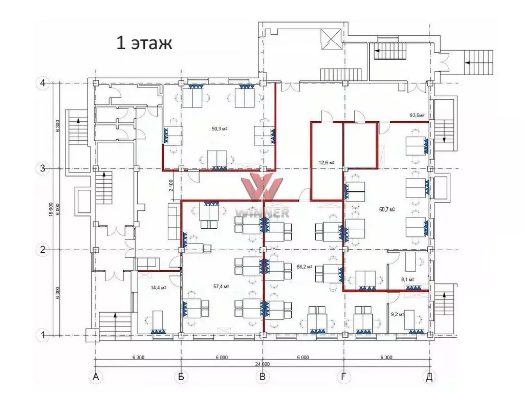 Офис в Нижегородская область, Нижний Новгород Московское ш., 117 (1421 ... - Фото 2