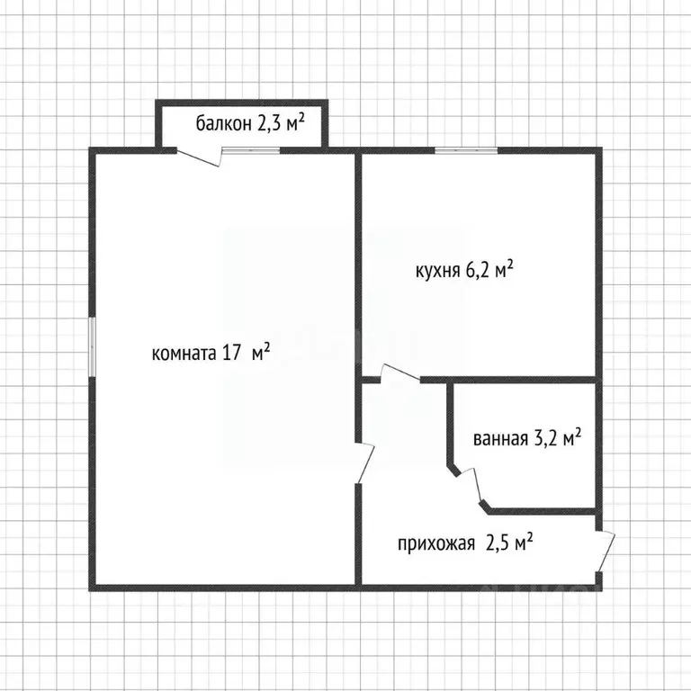 1-к кв. Адыгея, Майкоп Краснооктябрьская ул., 67 (31.2 м) - Фото 2