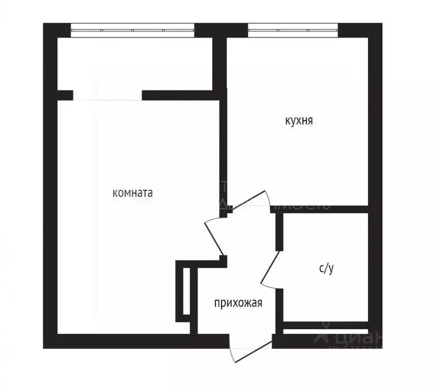 1-к кв. Тюменская область, Тюмень ул. Газовиков, 44 (38.9 м) - Фото 2