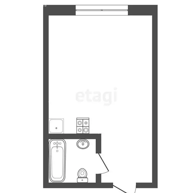 Квартира-студия: Тюмень, улица Энергетиков, 44А (12.8 м) - Фото 1