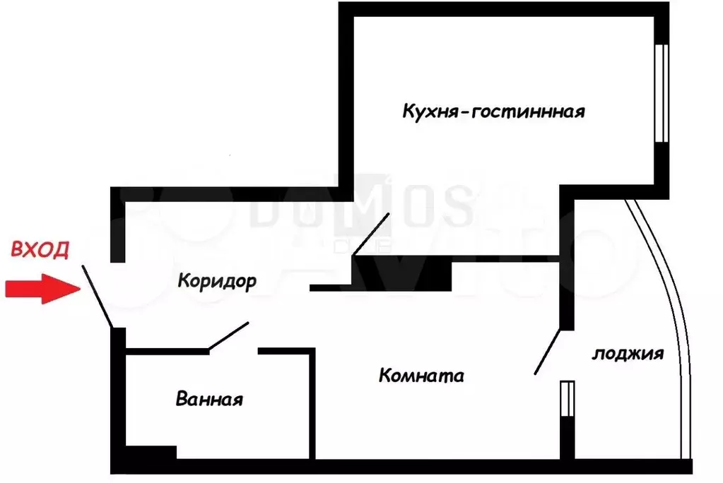 1-к. квартира, 43,4 м, 21/28 эт. - Фото 0