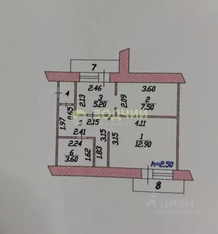 2-к кв. Чувашия, Чебоксары Хевешская ул., 5 (38.5 м) - Фото 1