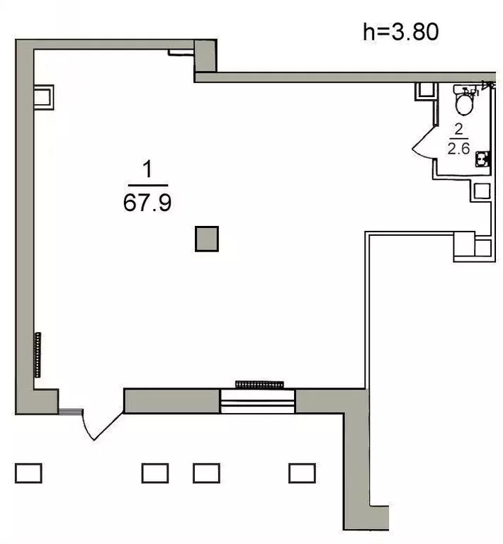 Торговая площадь в Санкт-Петербург Фермское ш., 14к1 (71 м) - Фото 0