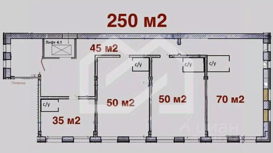Офис в Москва ул. Фридриха Энгельса, 46С7 (472 м) - Фото 2