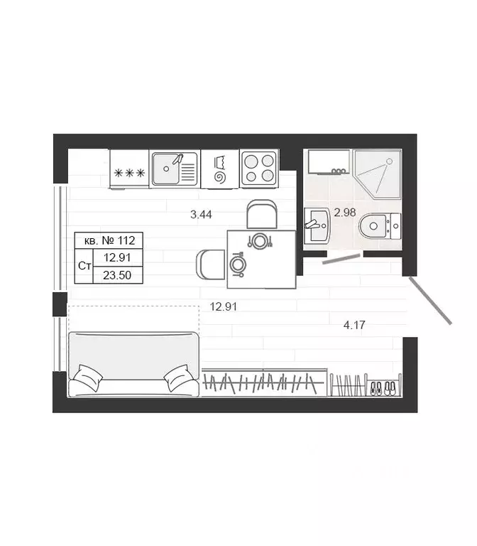 Студия Ленинградская область, Гатчинский муниципальный округ, д. Малое ... - Фото 1