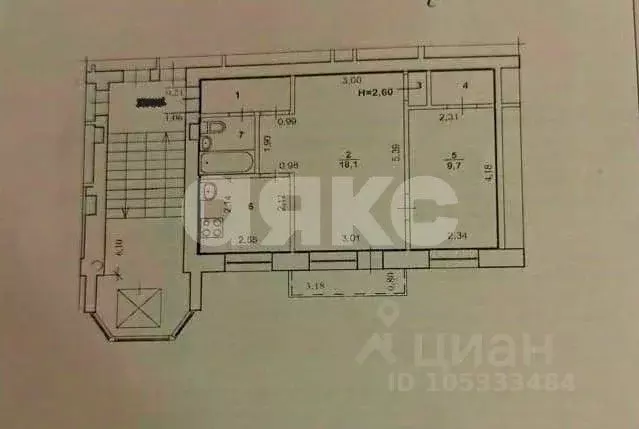 2-к кв. Волгоградская область, Волгоград просп. Имени В.И. Ленина, 153 ... - Фото 2