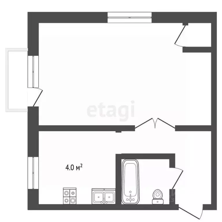 1-к кв. Челябинская область, пос. Увельский ул. Ульяны Громовой, 17 ... - Фото 2