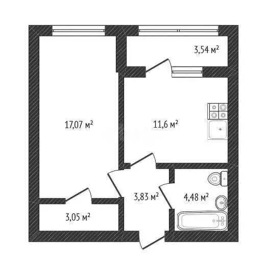 1-комнатная квартира: Тверь, Псковская улица, 30А (64 м) - Фото 0