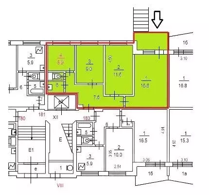 Помещение свободного назначения в Москва ул. Генерала Белова, 19К1 (55 ... - Фото 2