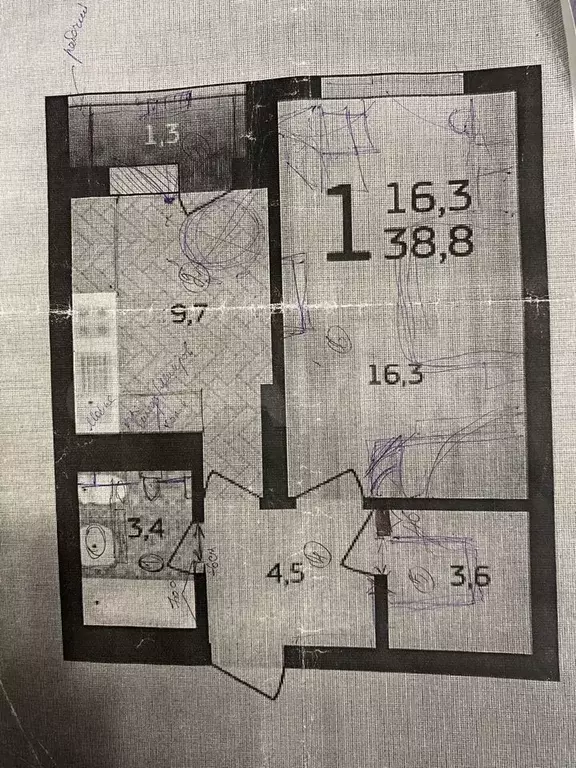 1-к. квартира, 38,8 м, 15/25 эт. - Фото 0