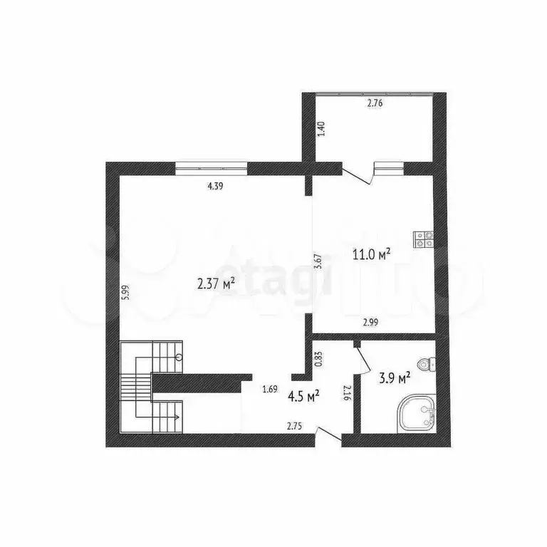 3-к. квартира, 84,6 м, 5/6 эт. - Фото 0