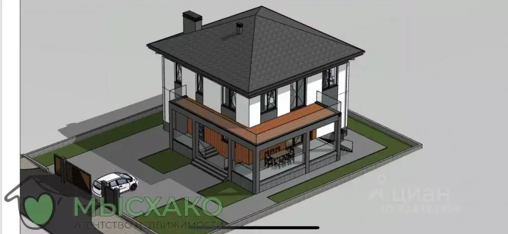 Дом в Краснодарский край, Новороссийск городской округ, с. Мысхако ул. ... - Фото 0