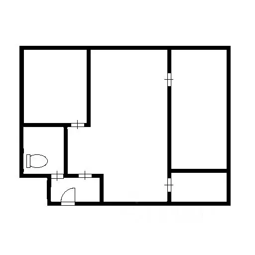 2-к кв. Новосибирская область, Обь ул. ЖКО Аэропорта, 9 (43.0 м) - Фото 2