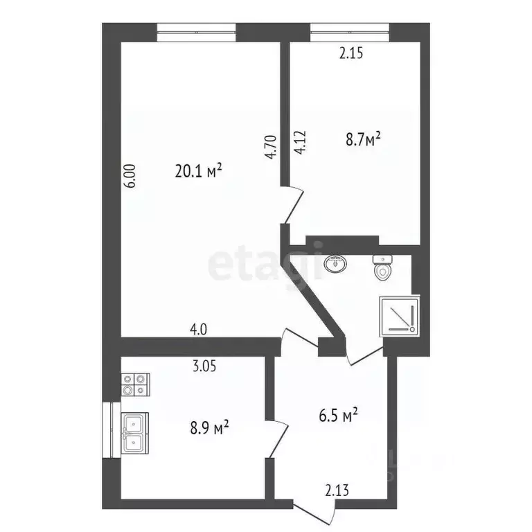 2-к кв. Крым, Ялта ш. Южнобережное, 32 (47.0 м) - Фото 1