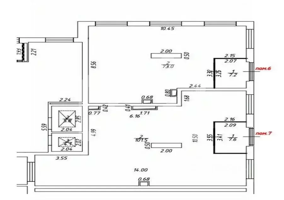 Помещение свободного назначения в Москва Боровское ш., 2Ак2 (80 м) - Фото 2