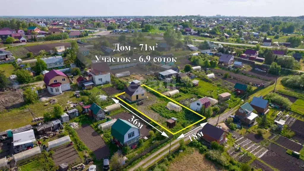 Дом в Томская область, Томский район, д. Малая Михайловка, Озерное ... - Фото 0