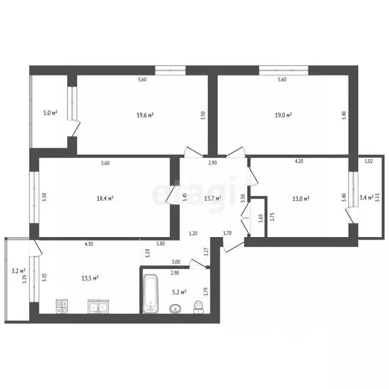 4-к кв. Краснодарский край, Анапа Владимирская ул., 5 (120.0 м) - Фото 2