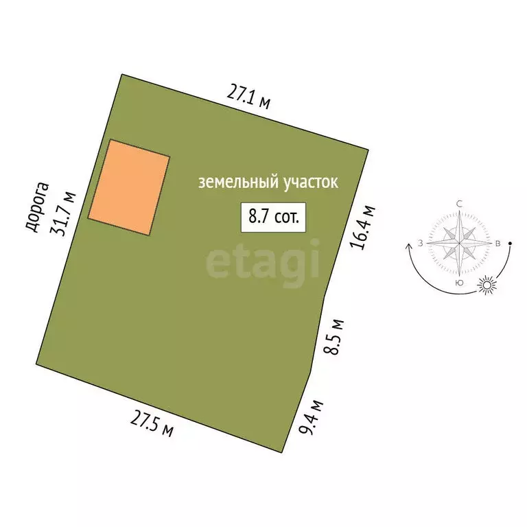 Участок в Тавда, улица 8 Марта (6.67 м) - Фото 1