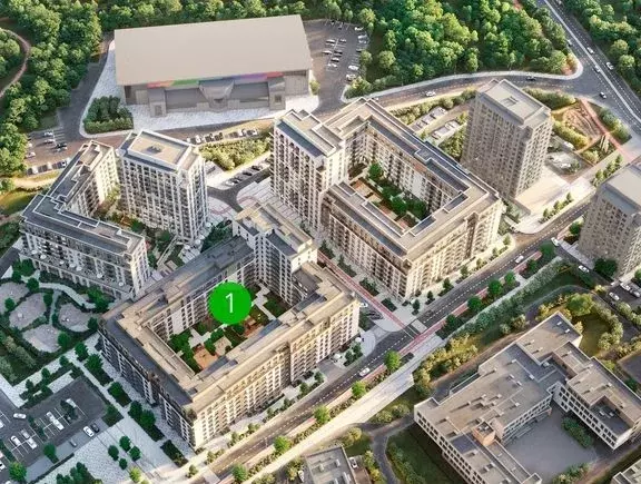 2-к. квартира, 72,7 м, 5/9 эт. - Фото 1