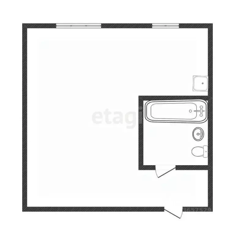 Студия Иркутская область, Иркутск Ямская ул., 51 (31.9 м) - Фото 2