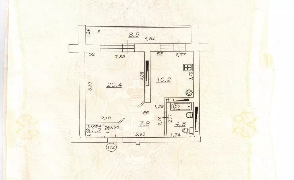 1-комнатная квартира: Самара, переулок Тургенева, 7 (52 м) - Фото 2