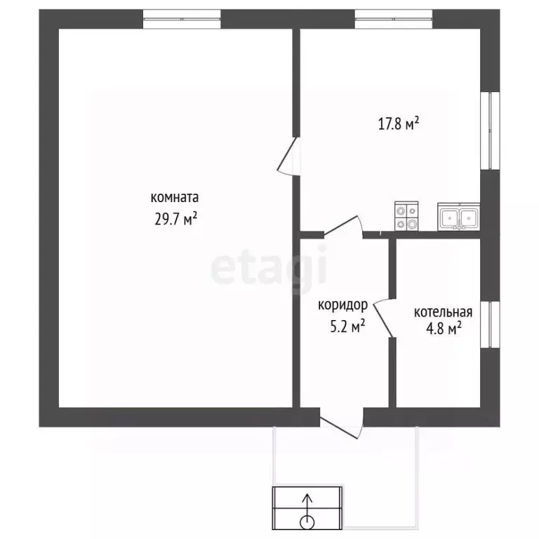Дом в Тюменская область, Тюмень Парфеново мкр, ул. Хусаинова (74 м) - Фото 2