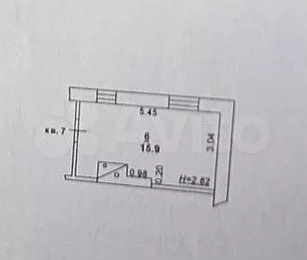 1-к. квартира, 16 м, 1/1 эт. - Фото 0