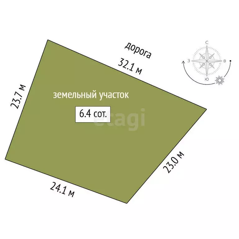 Участок в Тюмень, ТОО Ембаевское (6.41 м) - Фото 0