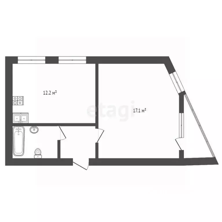 1-к кв. Краснодарский край, Геленджик Объездная ул., 6А (38.3 м) - Фото 1