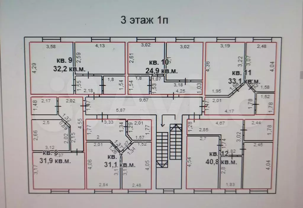 2-к. квартира, 42 м, 3/3 эт. - Фото 0