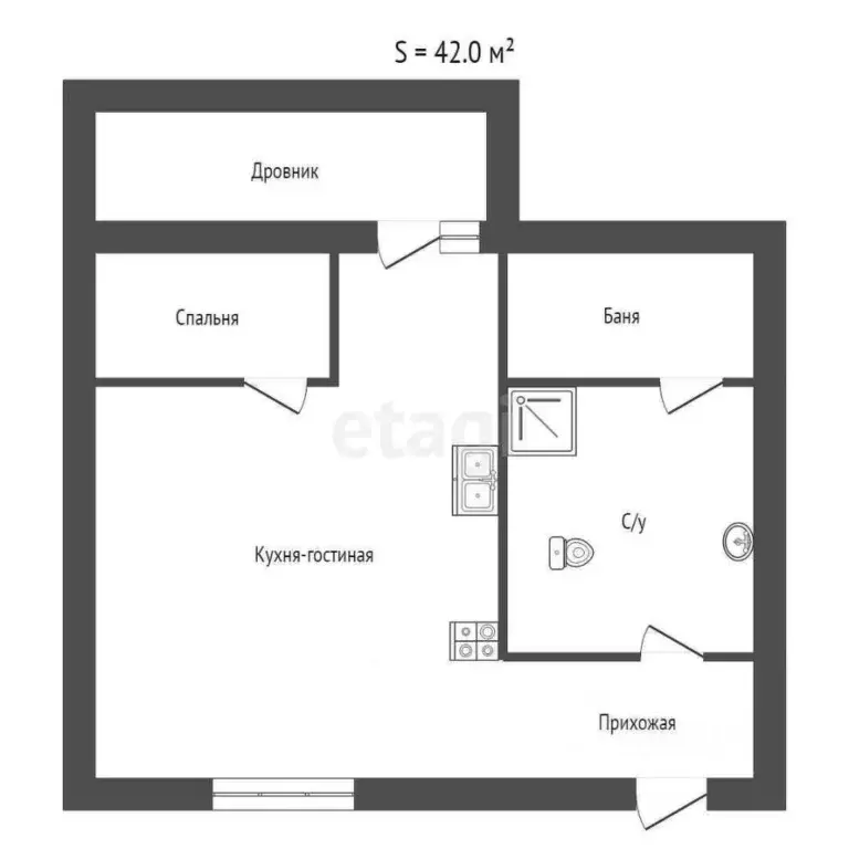 Дом в Ямало-Ненецкий АО, Новый Уренгой Титан ДНТ, ул. Лучистая, 15 (42 ... - Фото 2