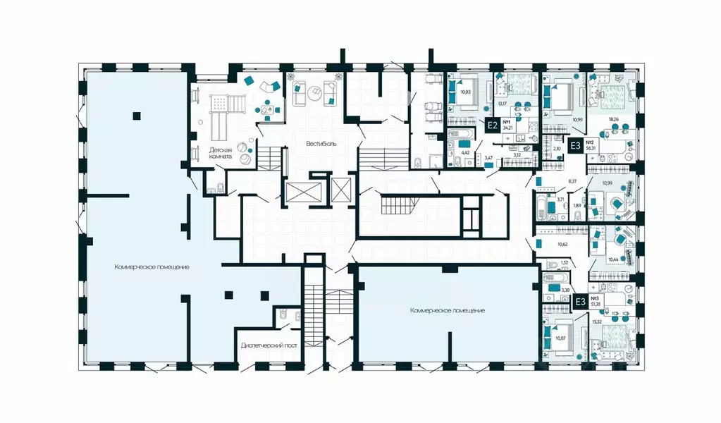 2-к кв. Тульская область, Тула ул. Чмутова, 158Д (51.35 м) - Фото 2