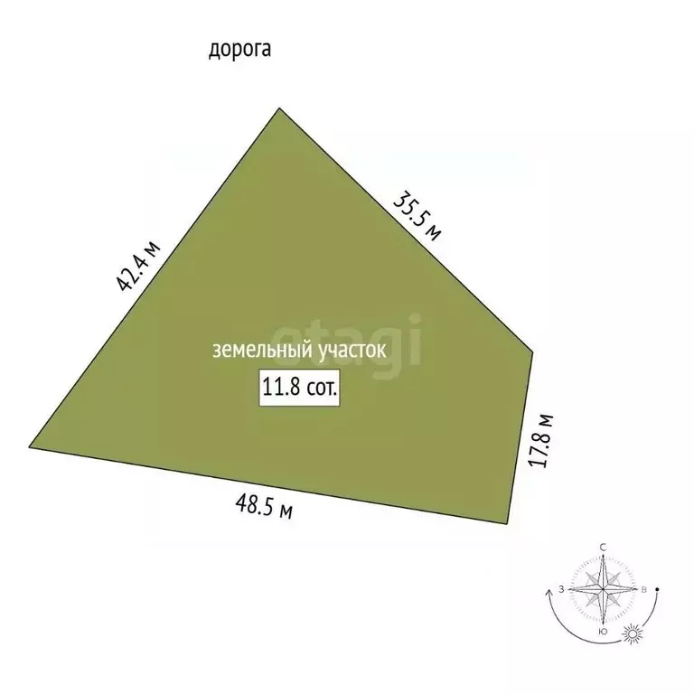 Участок в Архангельская область, Архангельск М-8 Холмогоры, 1226-й км ... - Фото 2